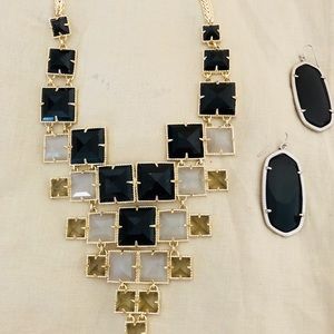Necklace and earrings